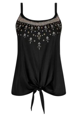 Amoena Prothesen-Tankini-Oberteil Mykonos -Unterwäsche Verkäufe 2024 Amoena Tankini Top Mykonos BL 71610 schwarz weiss sand 04 1280x1280